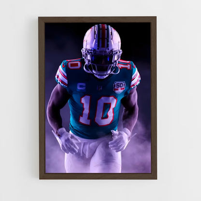 ap-tyreek hill-2 cadre Bois foncé