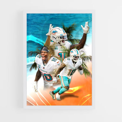 ap-tyreek hill-3 cadre Blanc