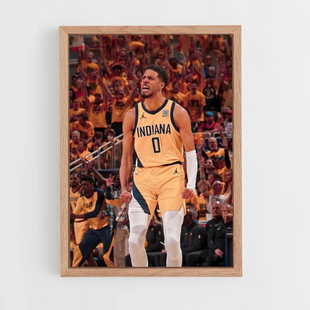 ap-tyrese haliburton-3 cadre Bois clair
