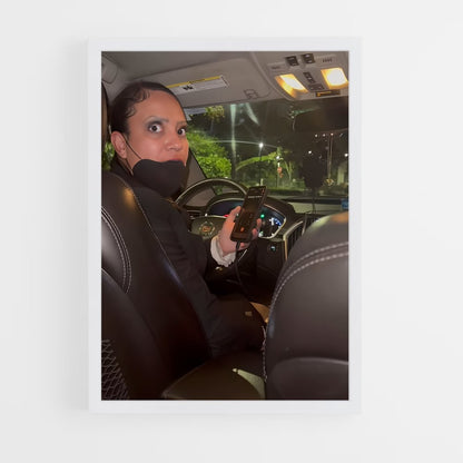 ap-uber driver-2 cadre Blanc