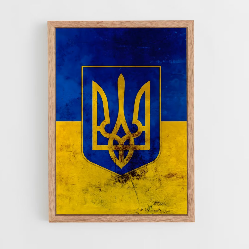 ap-ukraine flag-1 cadre Bois clair