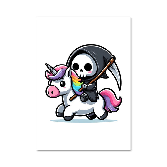 Poster Licorne Arc-en-Ciel