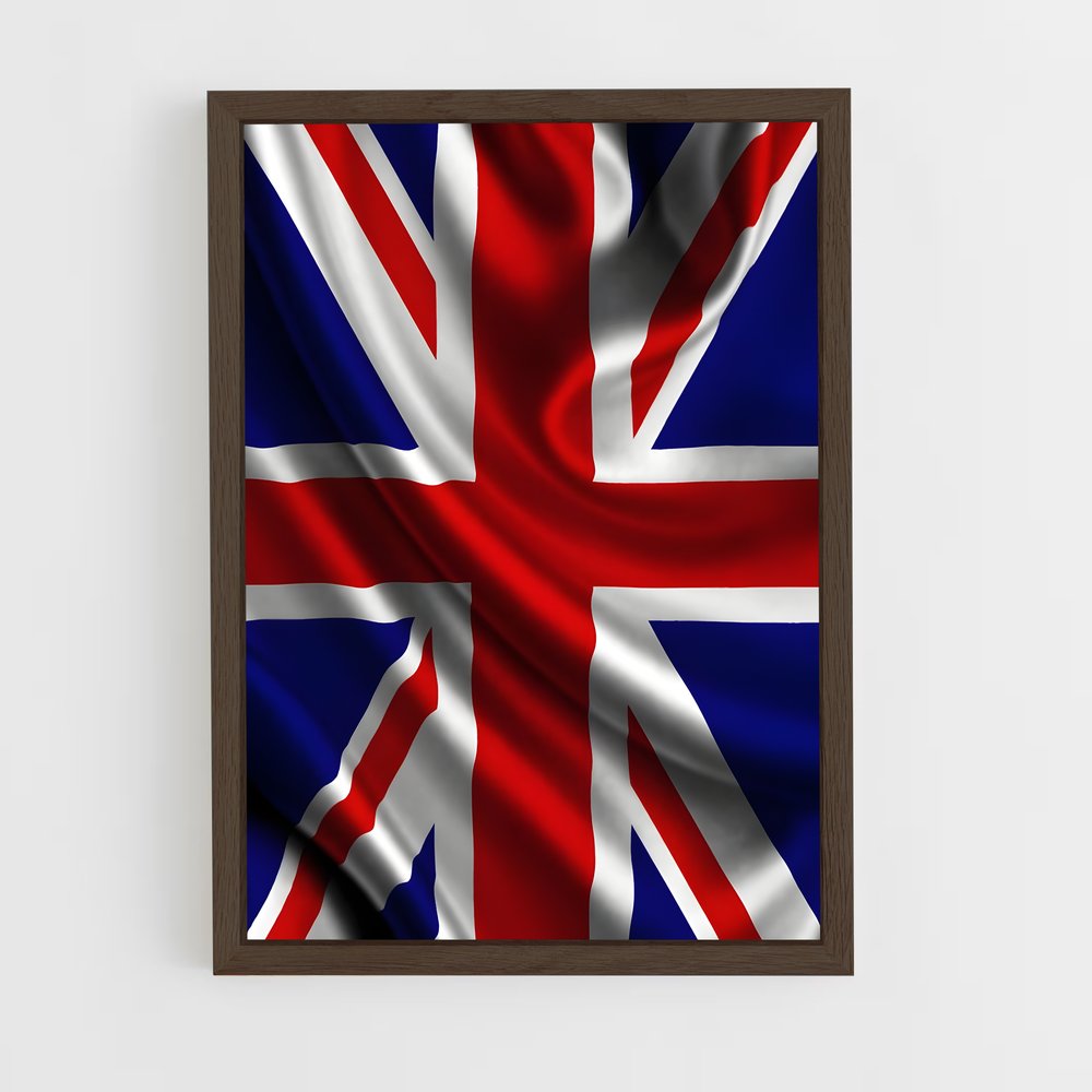 ap-united kingdom flag-1 cadre Bois foncé