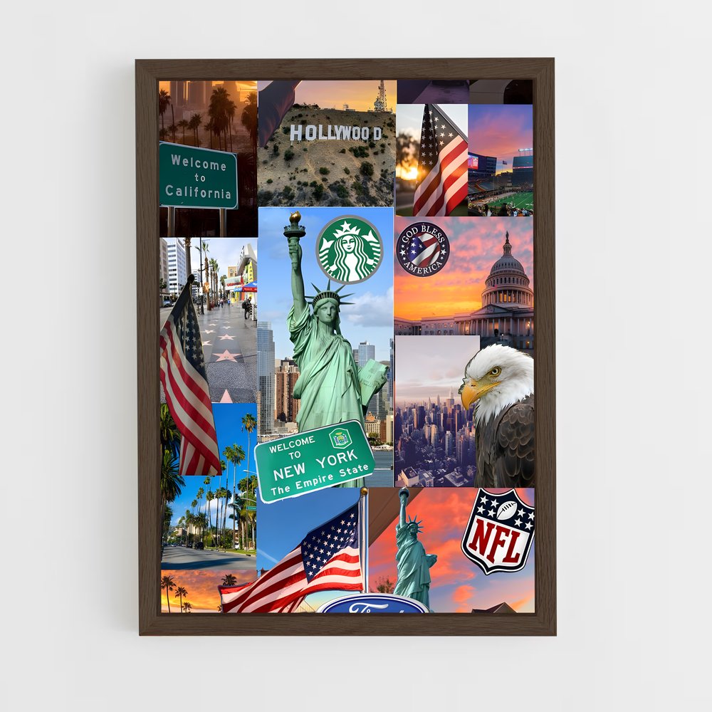ap-usa today-14 cadre Bois foncé