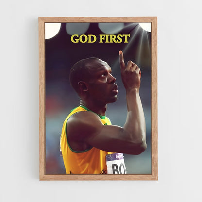 ap-usain bolt-4 cadre Bois clair