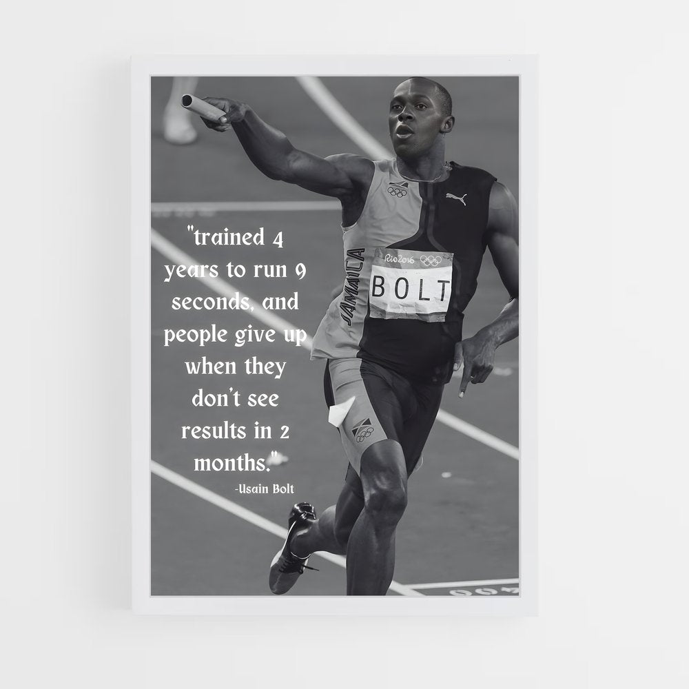 ap-usain bolt-5 cadre Blanc