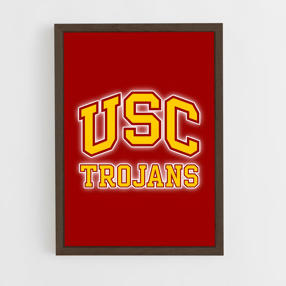 ap-usc trojans-3 cadre Bois foncé