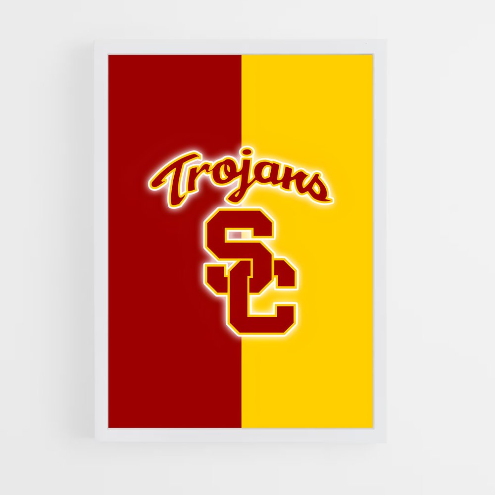 ap-usc trojans-4 cadre Blanc