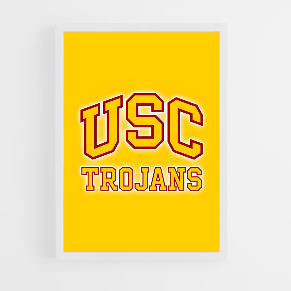 ap-usc trojans-5 cadre Blanc