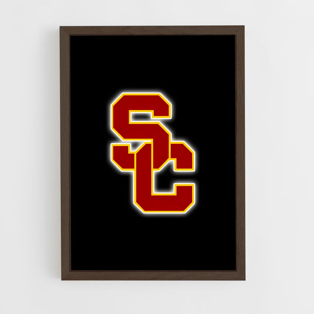 ap-usc trojans-7 cadre Bois foncé
