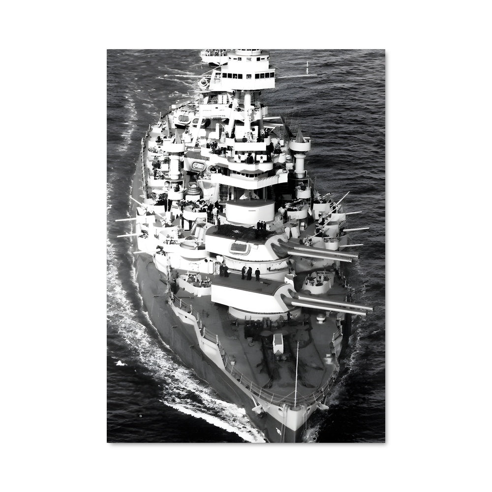 Poster L'USS Texas en Mer