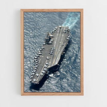 ap-uss abraham lincoln-1 cadre Bois clair