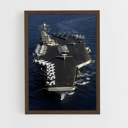 ap-uss abraham lincoln-2 cadre Bois foncé