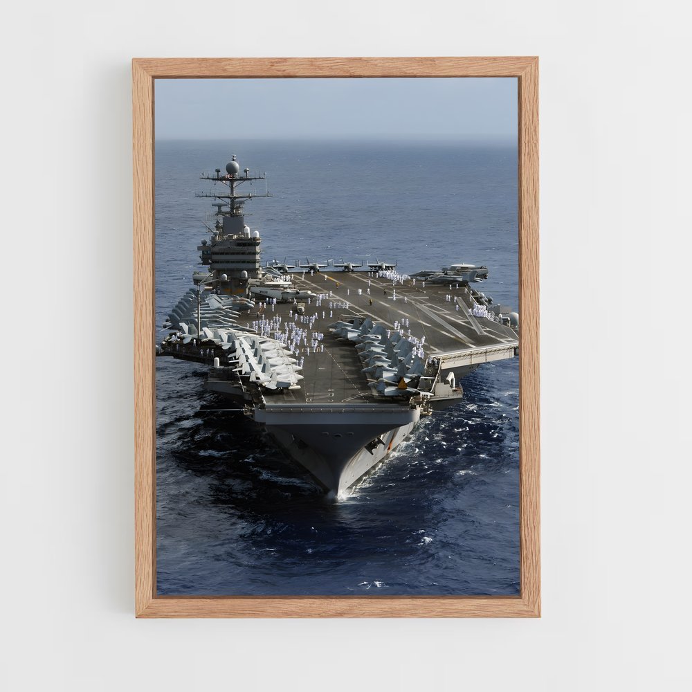 ap-uss abraham lincoln-3 cadre Bois clair