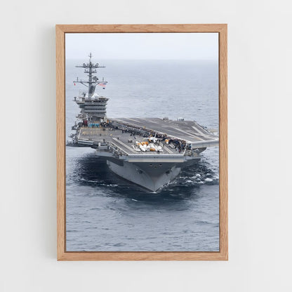 ap-uss abraham lincoln-4 cadre Bois clair