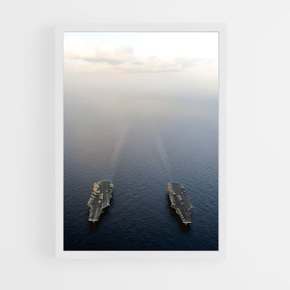 ap-uss abraham lincoln-5 cadre Blanc