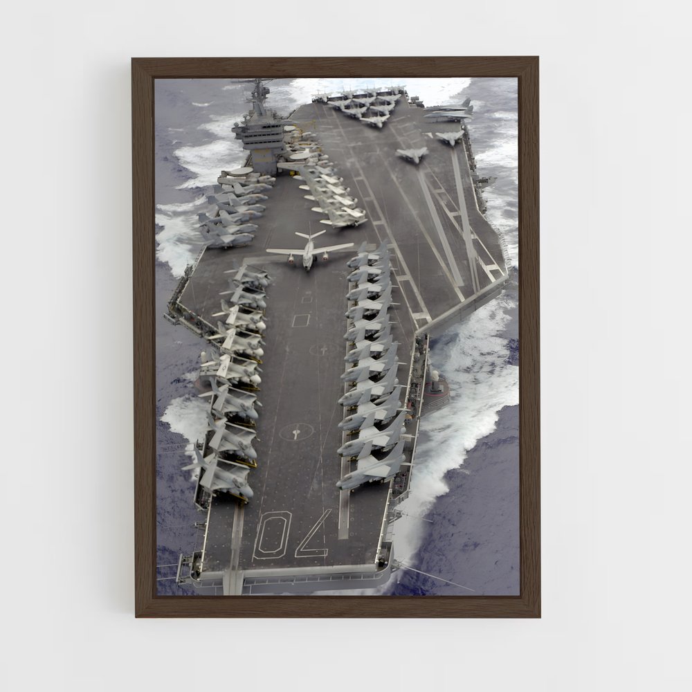 ap-uss carl vinson-3 cadre Bois foncé
