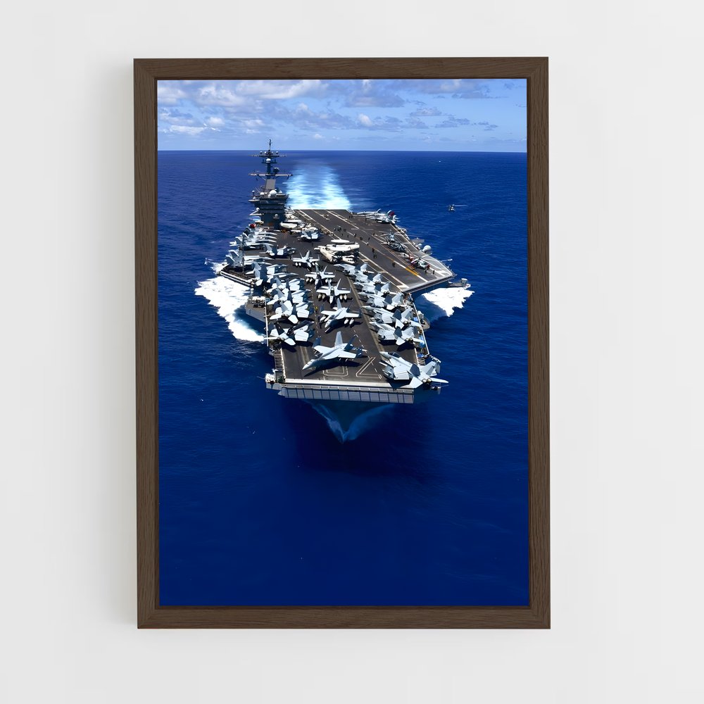 ap-uss carl vinson-4 cadre Bois foncé