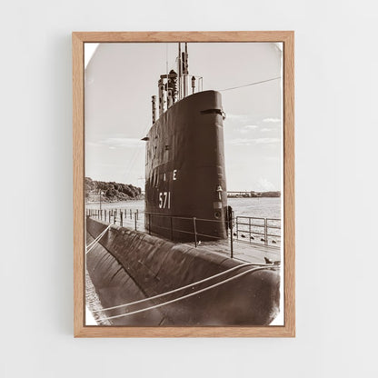 ap-uss nautilus-1 cadre Bois clair