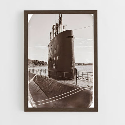 ap-uss nautilus-1 cadre Bois foncé