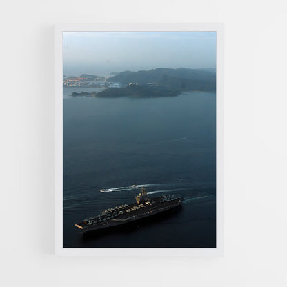 ap-uss ronald reagan-5 cadre Blanc