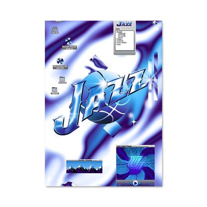 Poster Jazz en Bleu