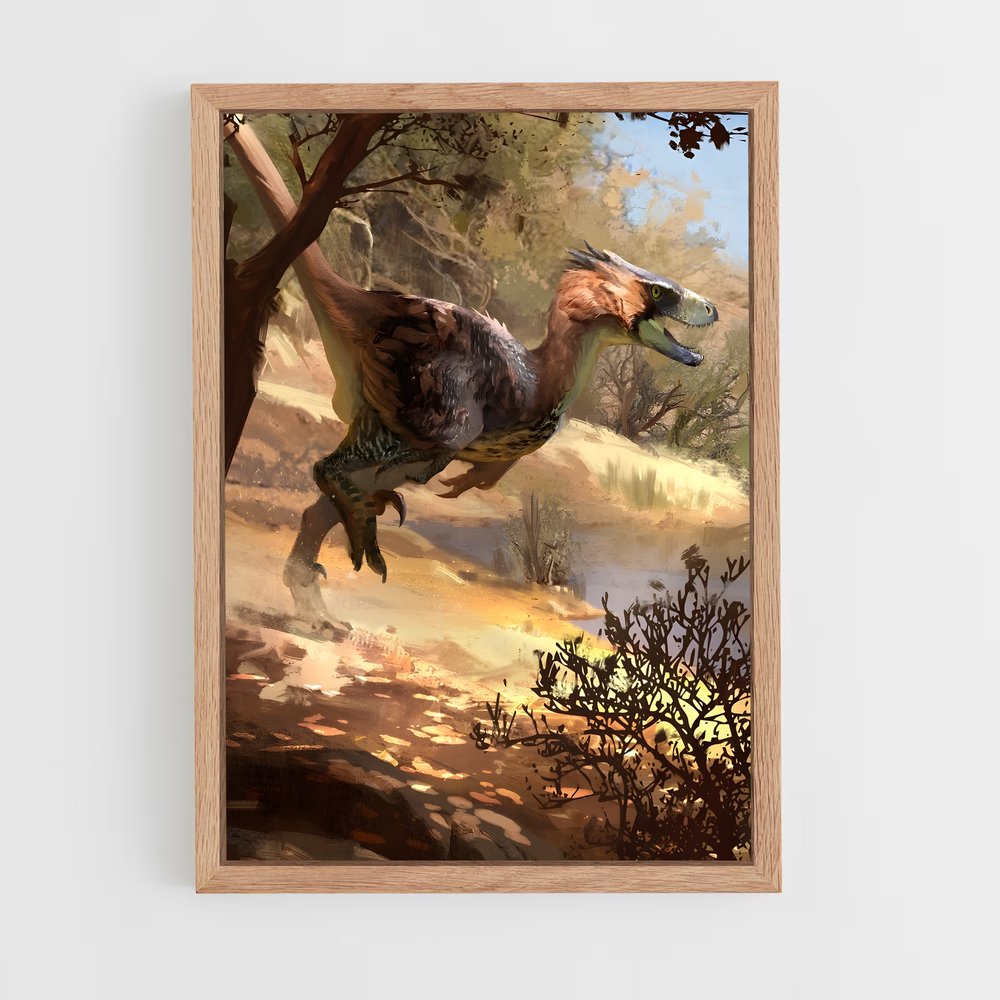 ap-utahraptor-1 cadre Bois clair