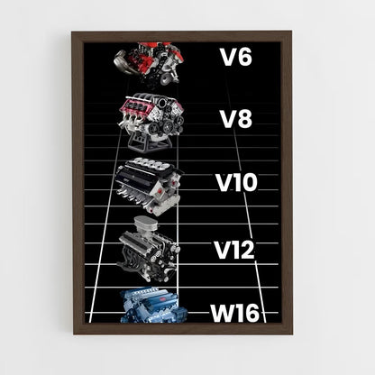 ap-v6-1 cadre Bois foncé