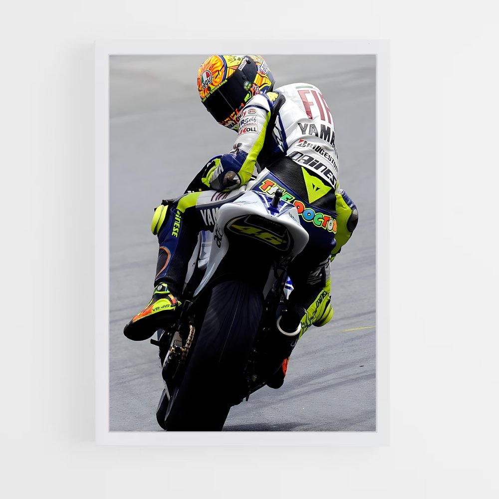 ap-valentino rossi-5 cadre Blanc