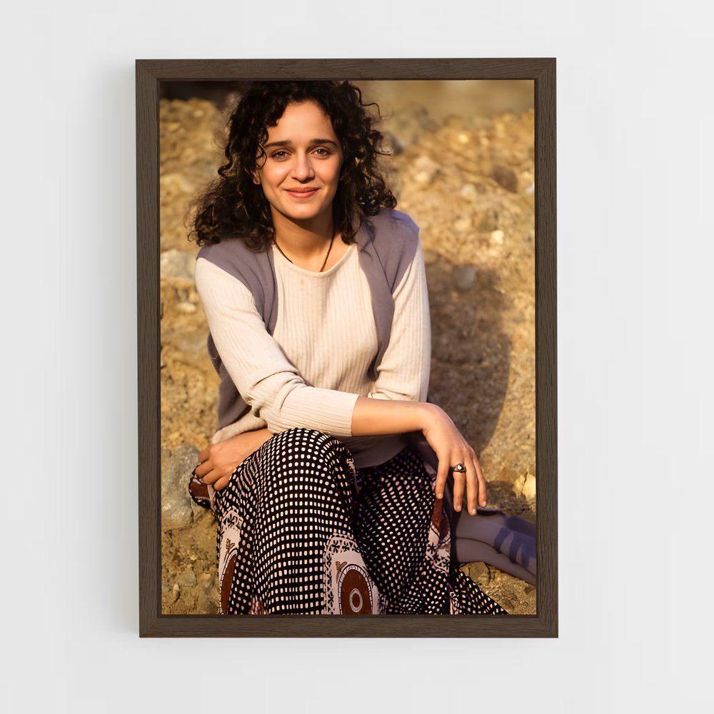 ap-valeria golino-9 cadre Bois foncé