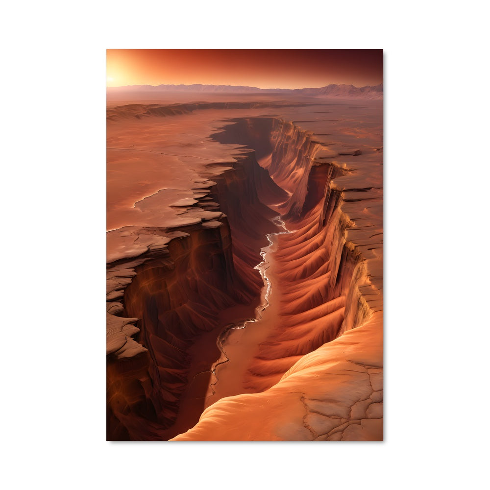 Poster Montagnes Martiennes