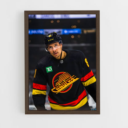 ap-vancouver canucks-13 cadre Bois foncé