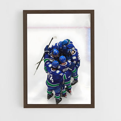 ap-vancouver canucks-3 cadre Bois foncé