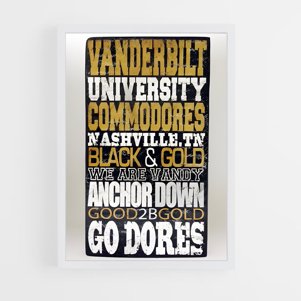 ap-vanderbilt commodores-2 cadre Blanc