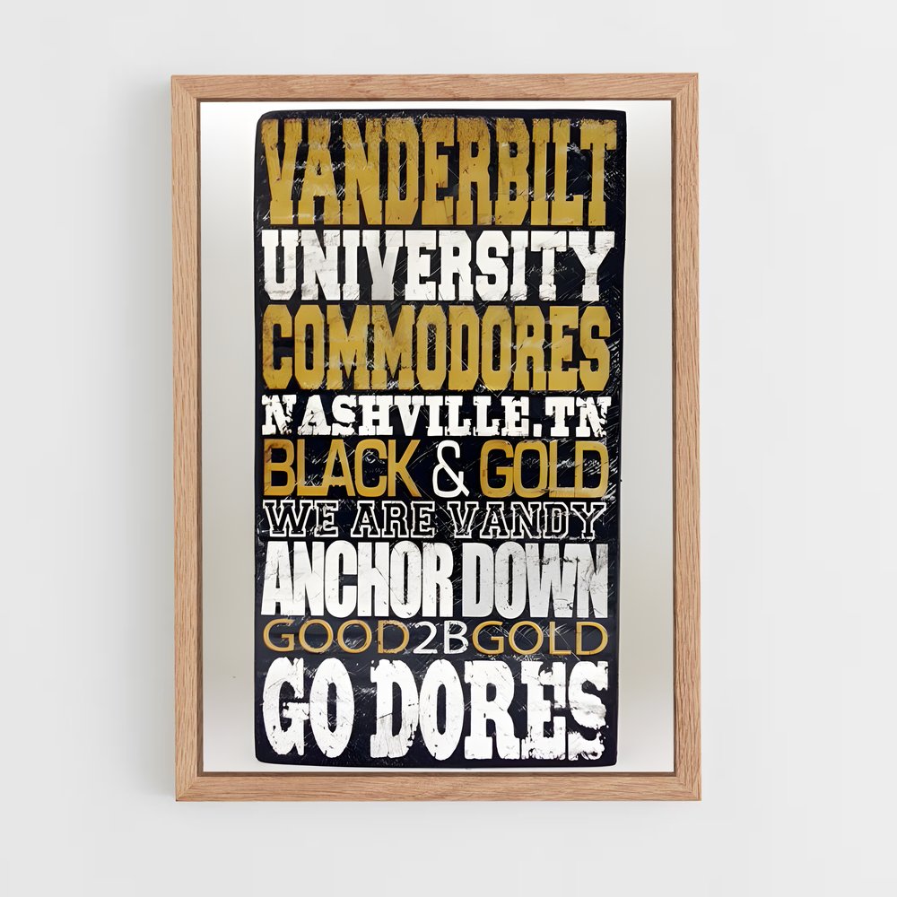ap-vanderbilt commodores-2 cadre Bois clair