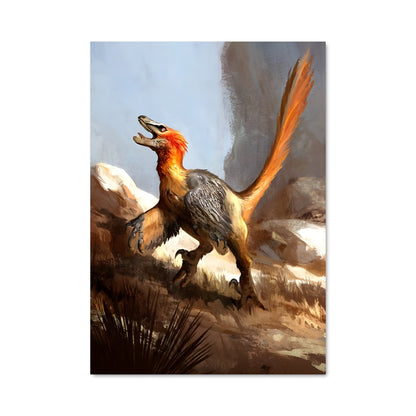 Poster Vol de Velociraptor