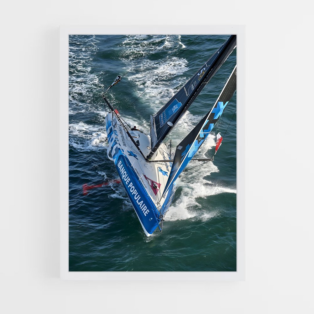 ap-vendee globe sailing-1 cadre Blanc