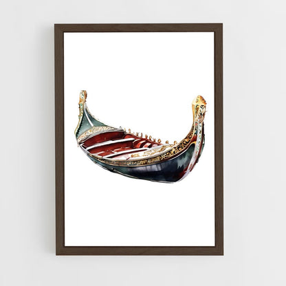 ap-venetian gondola-1 cadre Bois foncé