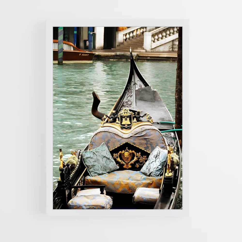 ap-venetian gondola-13 cadre Blanc