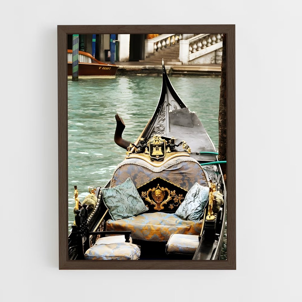 ap-venetian gondola-13 cadre Bois foncé