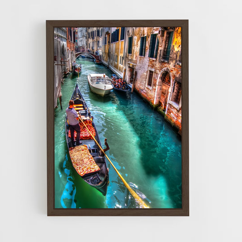 ap-venetian gondola-2 cadre Bois foncé