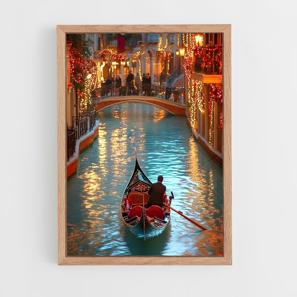 ap-venetian gondola-4 cadre Bois clair