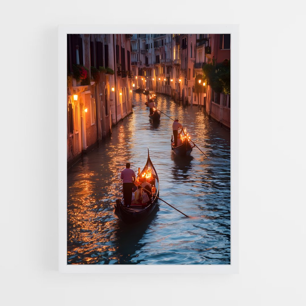 ap-venetian gondola-7 cadre Blanc