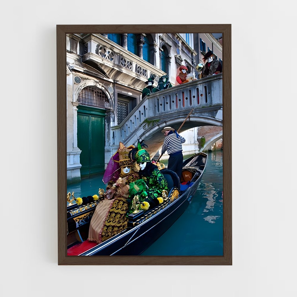 ap-venetian gondola-9 cadre Bois foncé