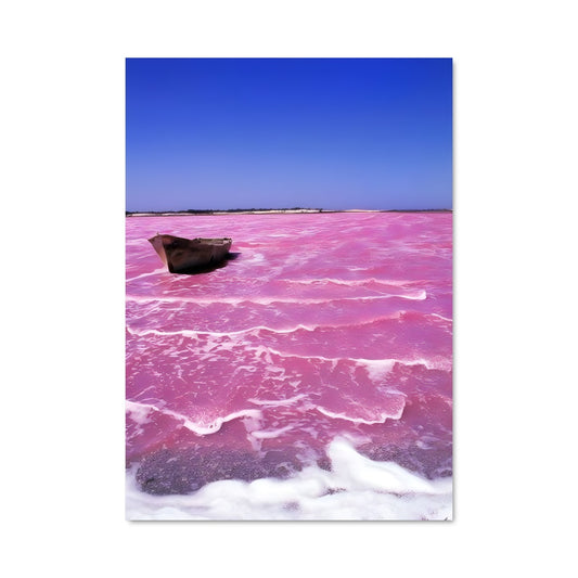 Poster Lac Rose du Désert