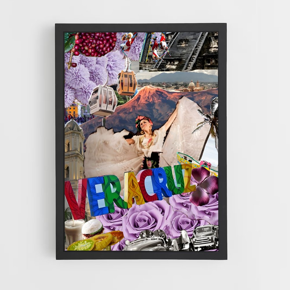 ap-veracruz flag-1 cadre Noir