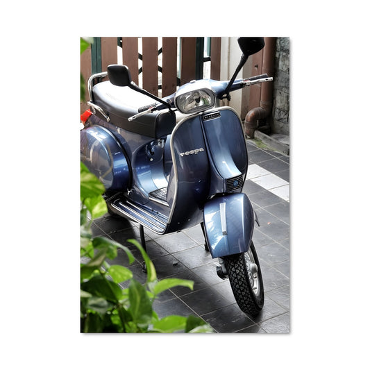 Poster Vespa Bleu