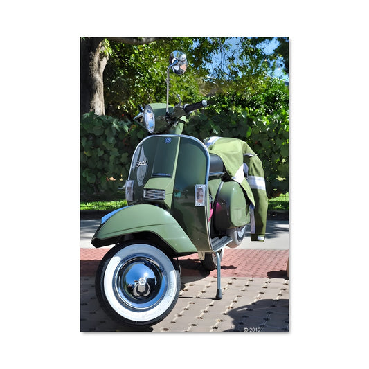 Poster Vespa Verte