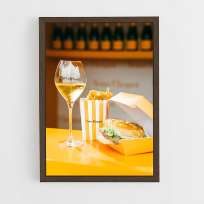 ap-veuve clicquot-4 cadre Bois foncé