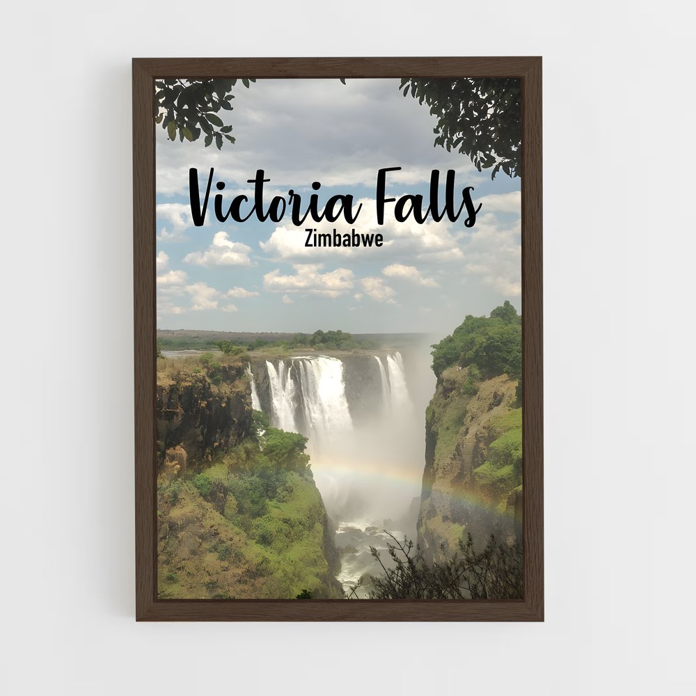 ap-victoria falls zimbabwe-4 cadre Bois foncé